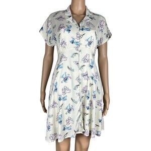 Disney Lilo & Stitch Angel & Stitch Button Front Collar Dress XS